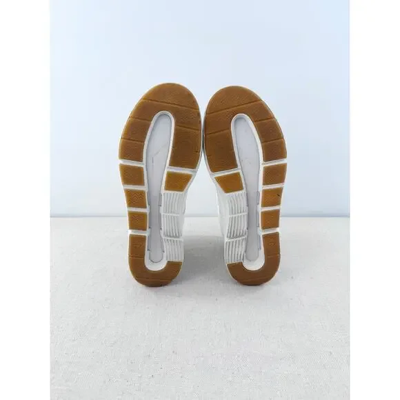 On Cloud The Roger Clubhouse Lace Up Mid Sneakers White Sand Women's Size 8 - Picture 7 of 7